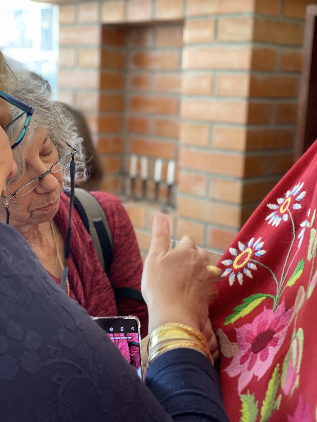Checking Lihula embroidery
